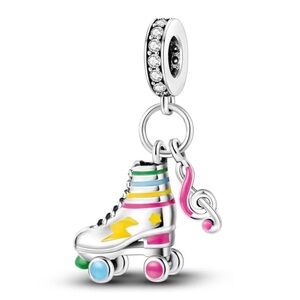 Colorful Roller Skate Charm